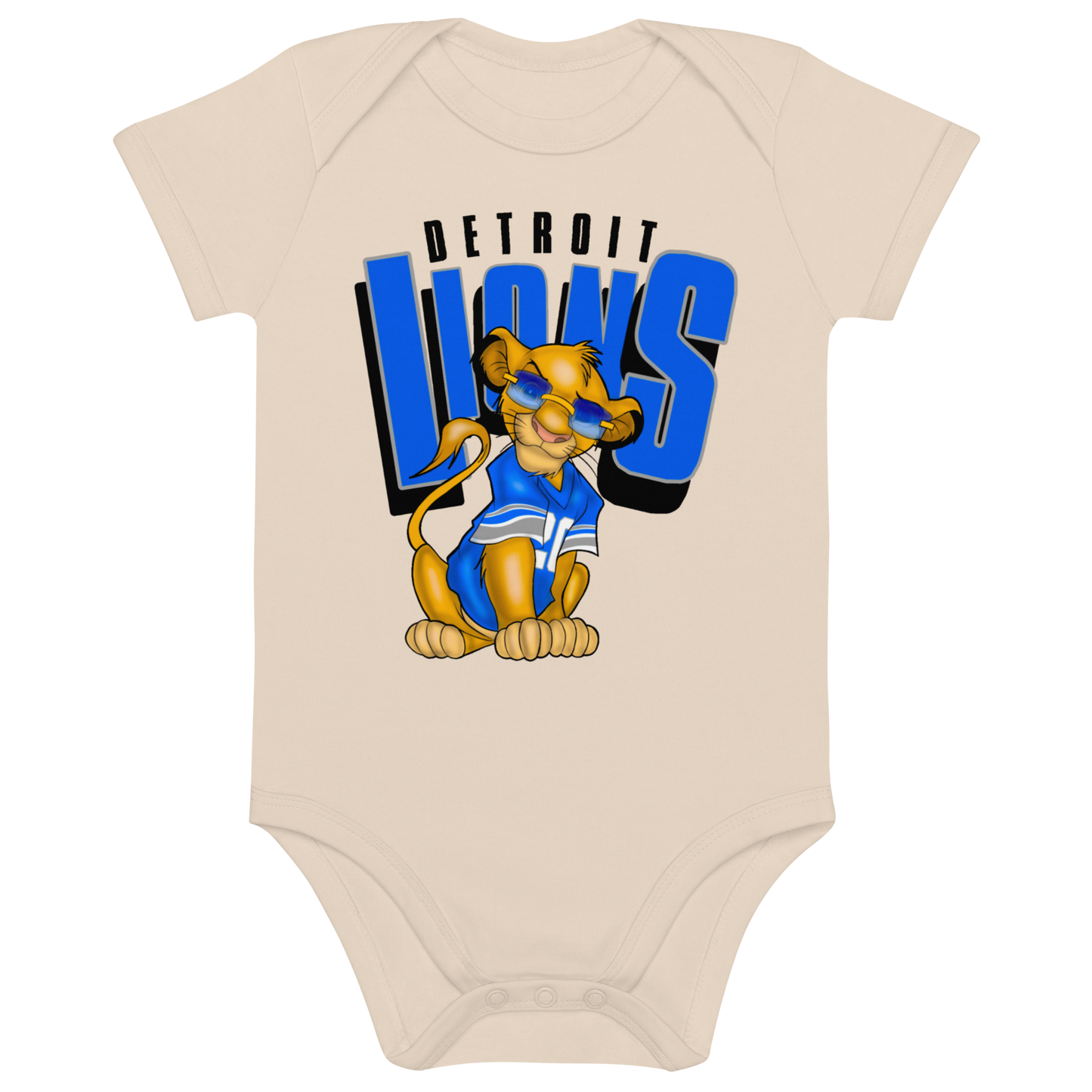 Buffed Up Simba Organic Baby Onesie