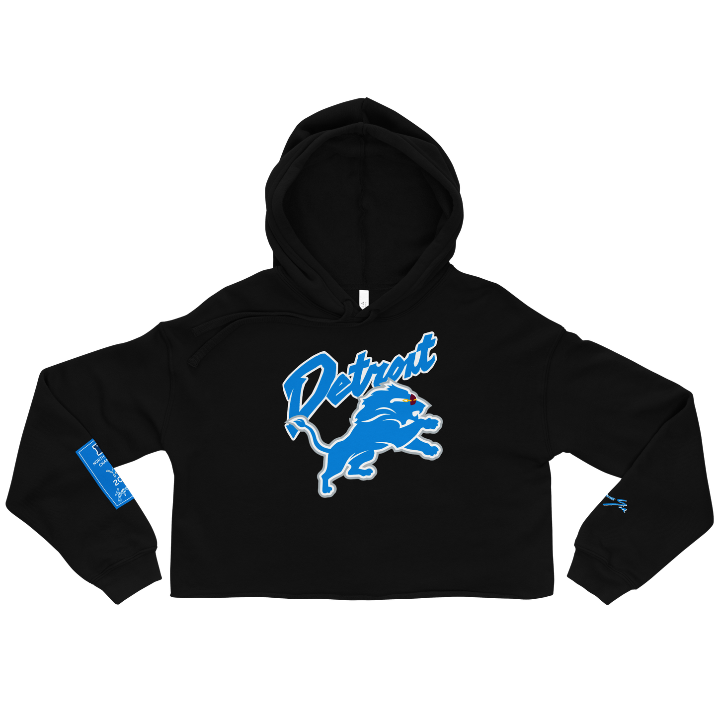 Buffed Up Lion Crop Hoodie (women)