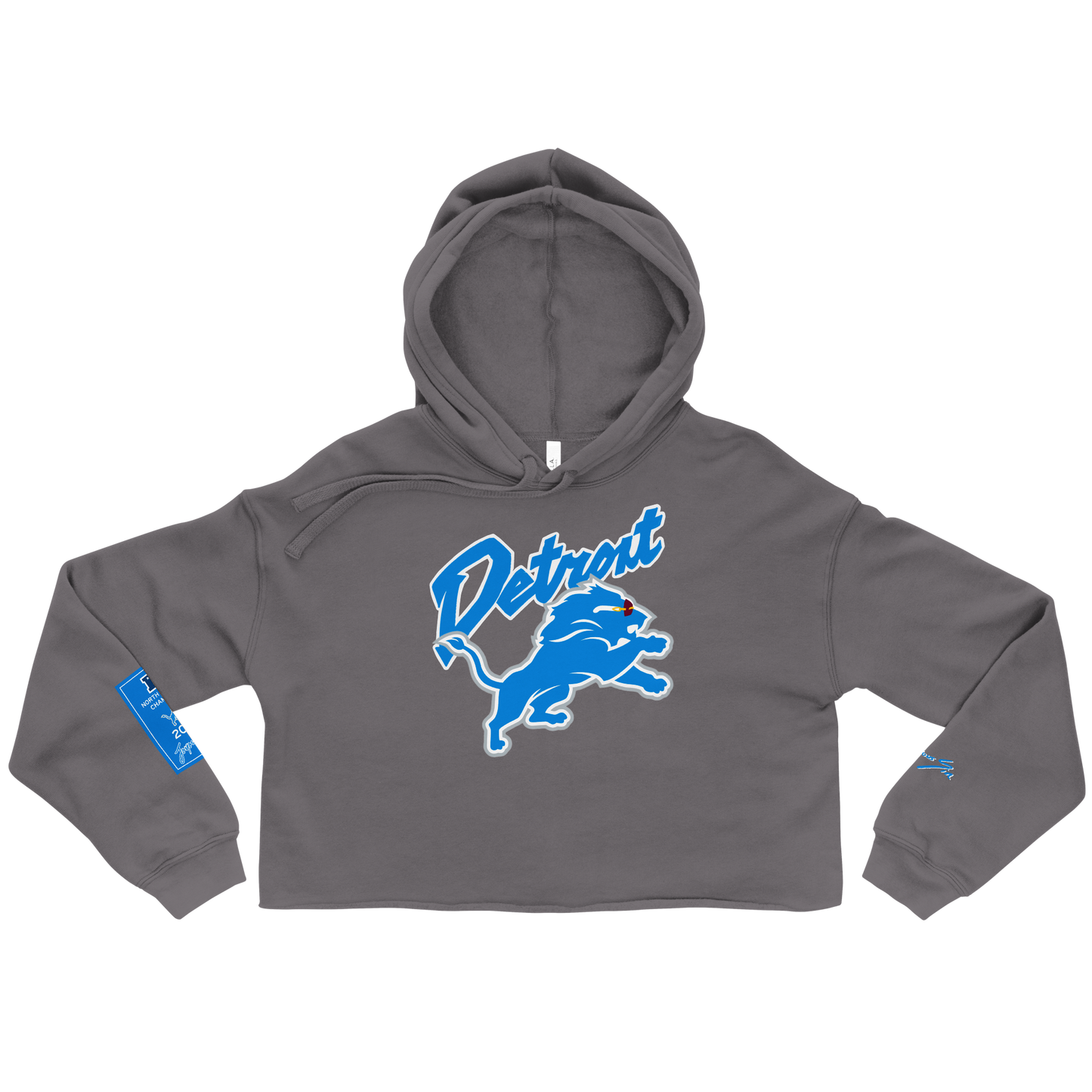 Buffed Up Lion Crop Hoodie (women)