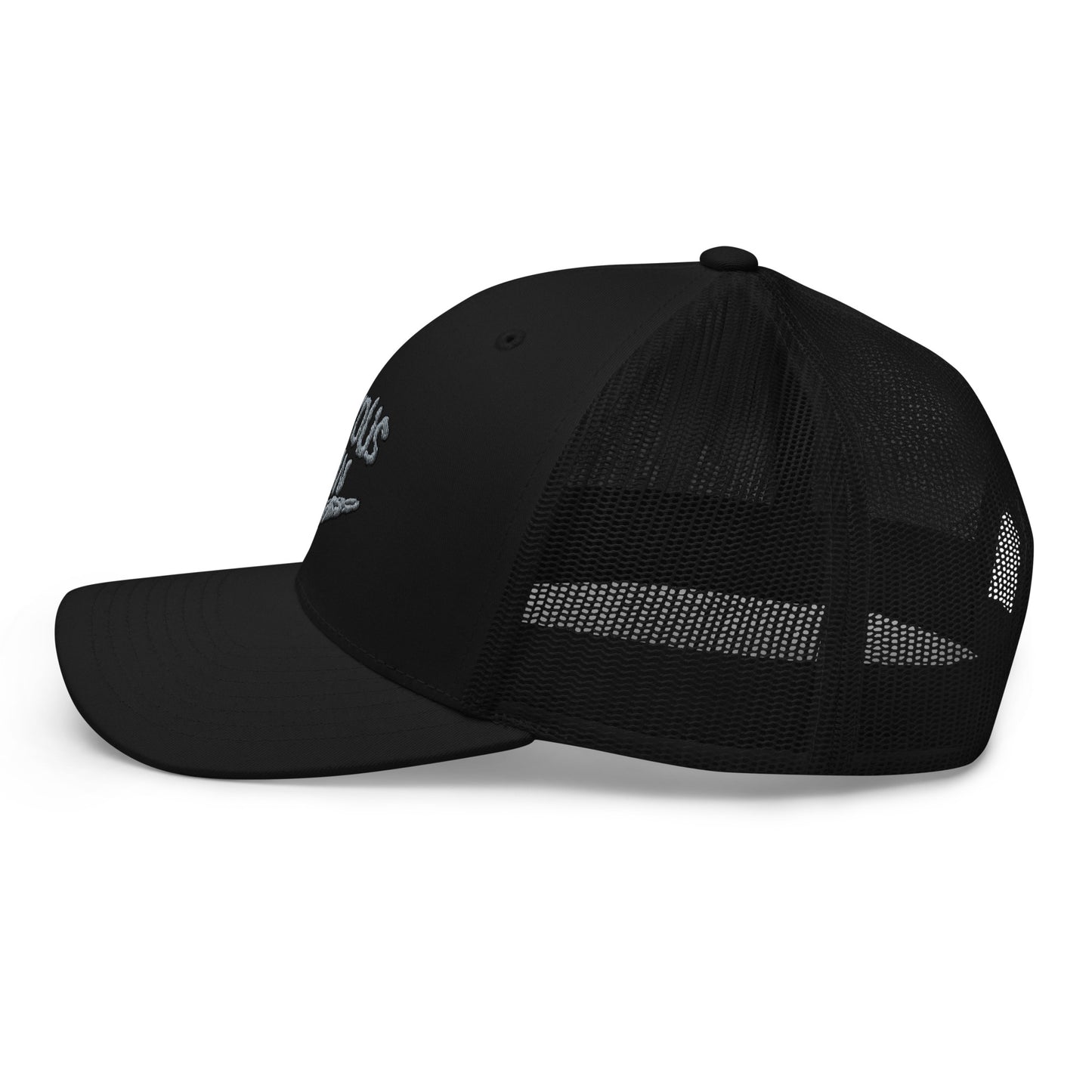 Joyous smoke trucker hat