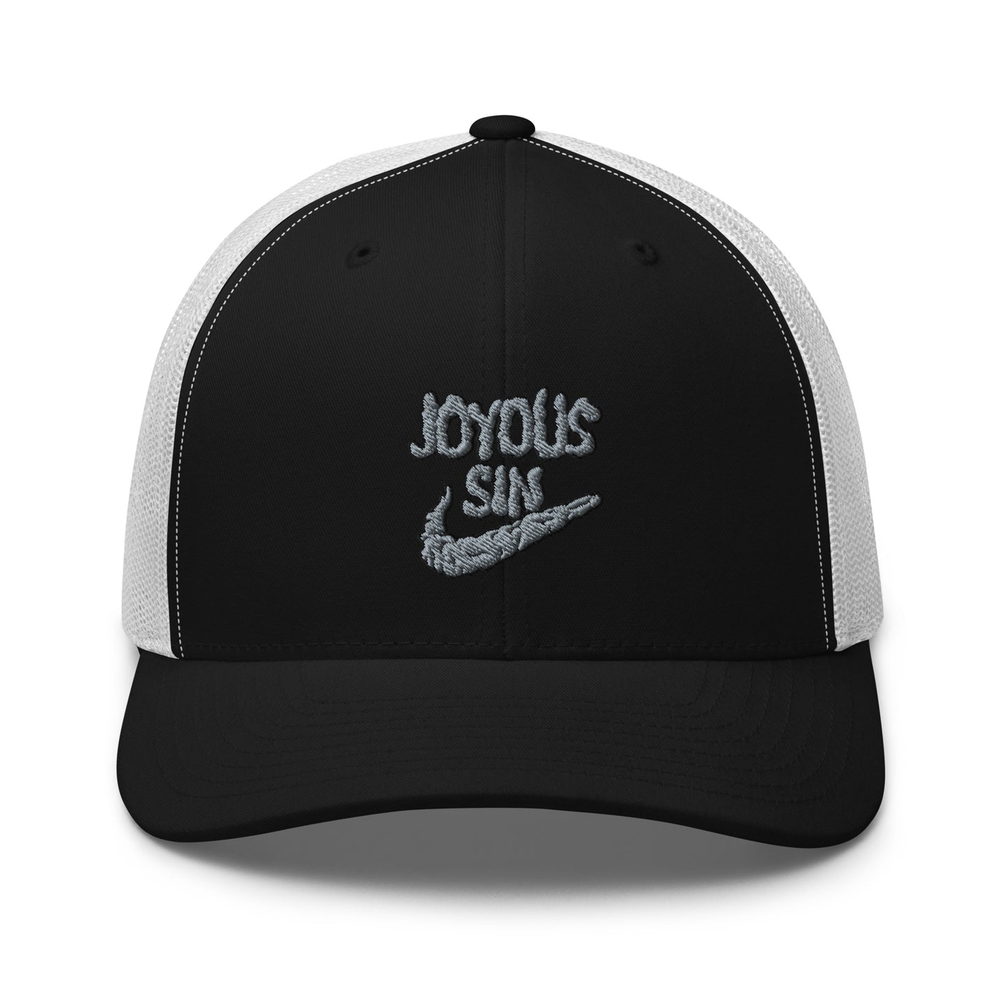 Joyous smoke trucker hat