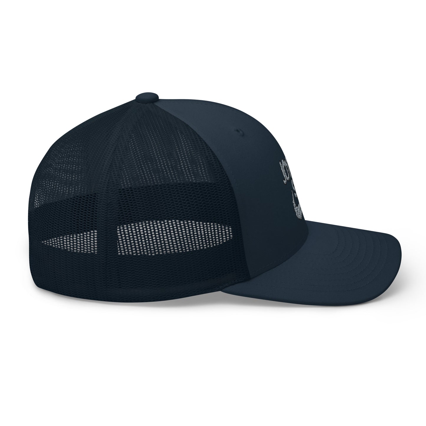 Joyous smoke trucker hat