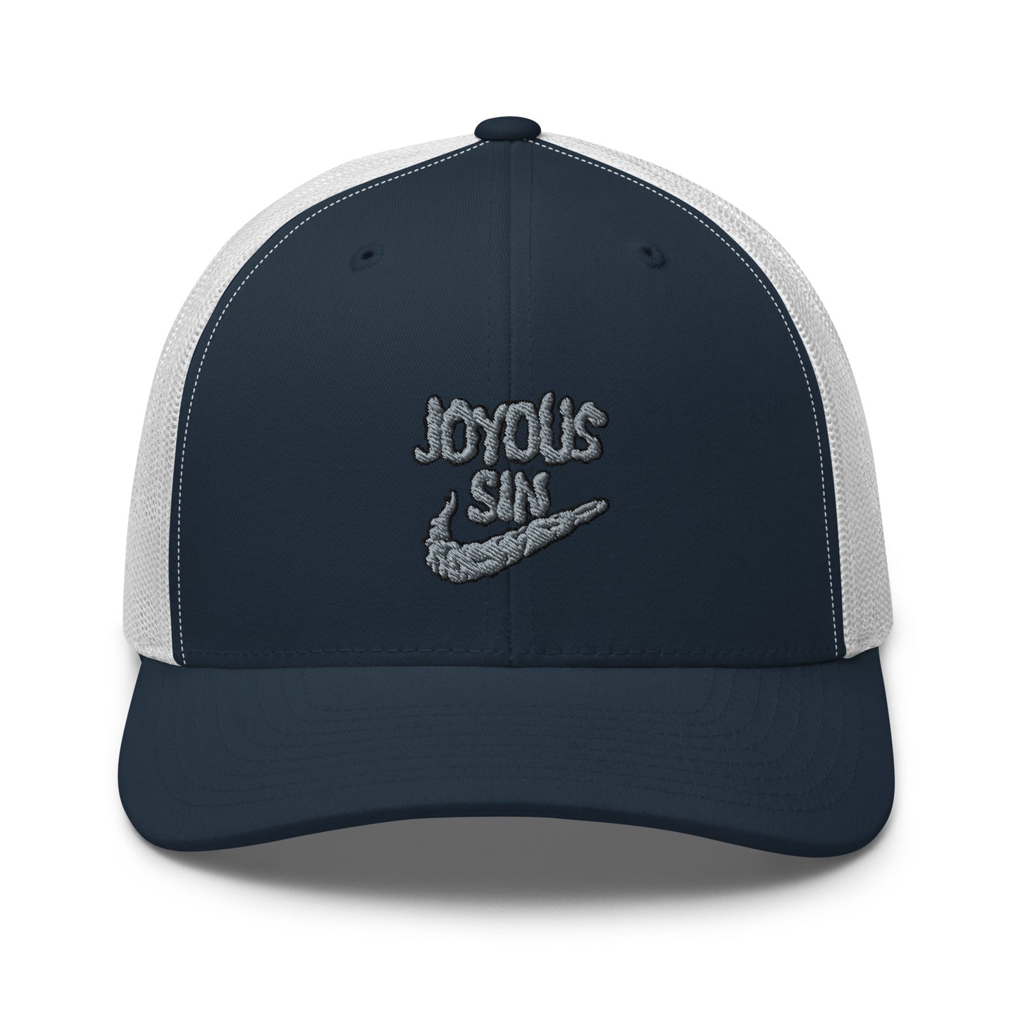 Joyous smoke trucker hat