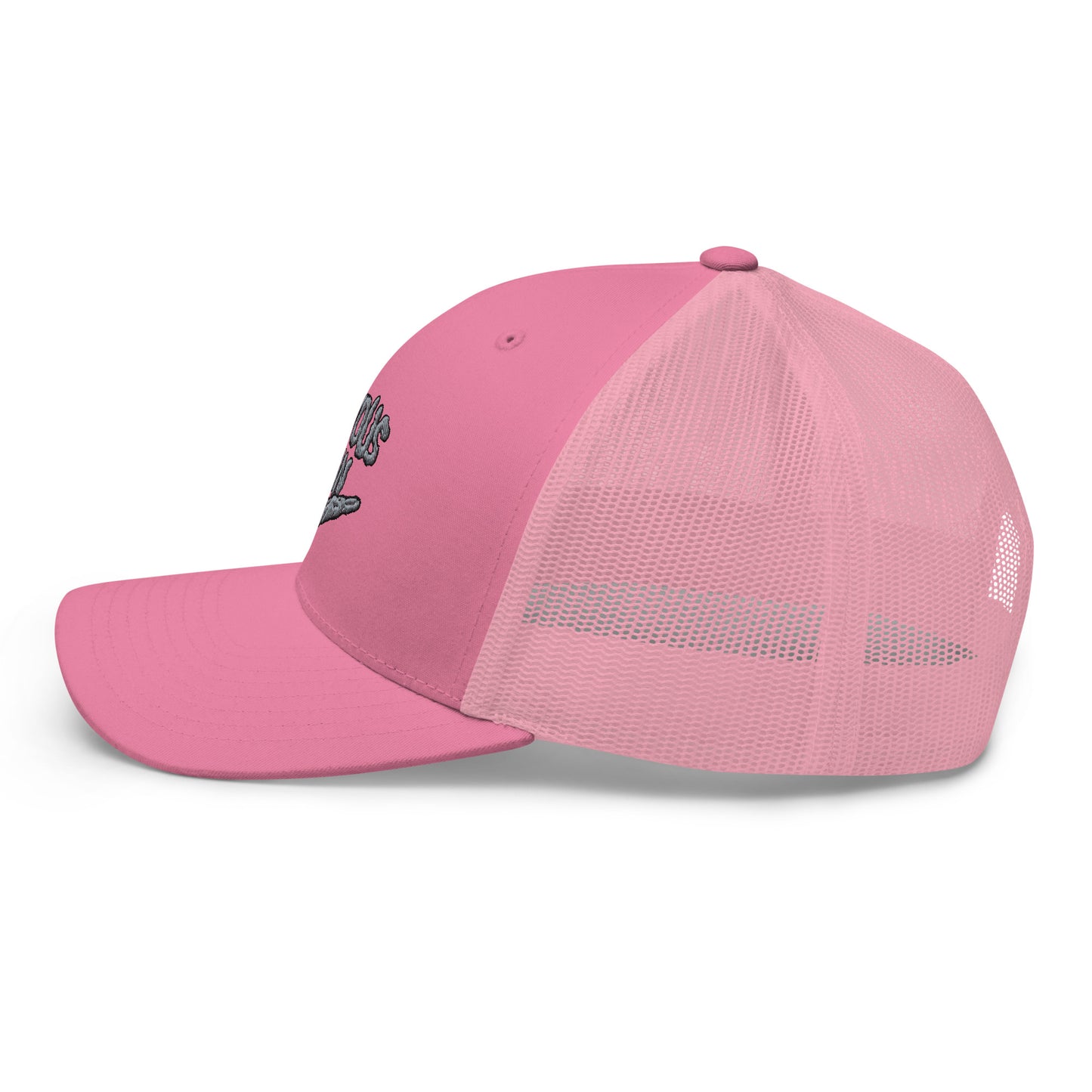Joyous smoke trucker hat