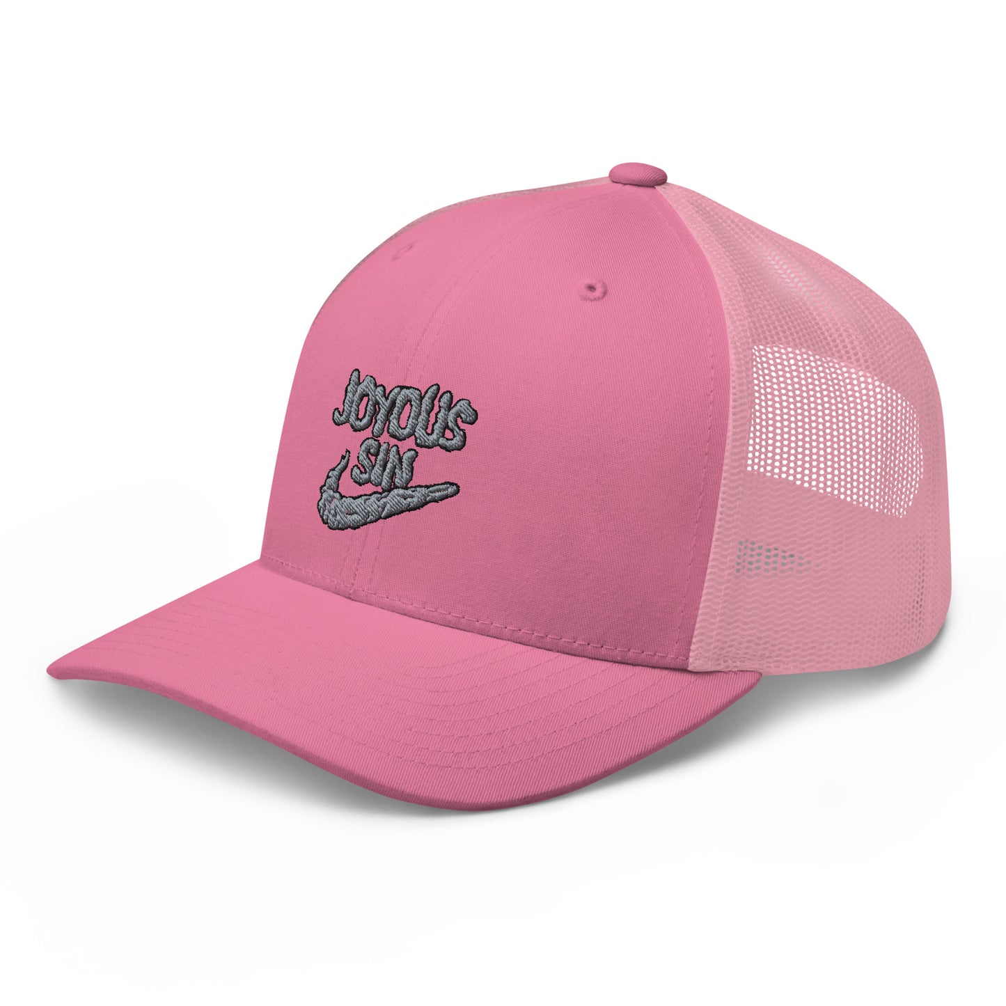 Joyous smoke trucker hat
