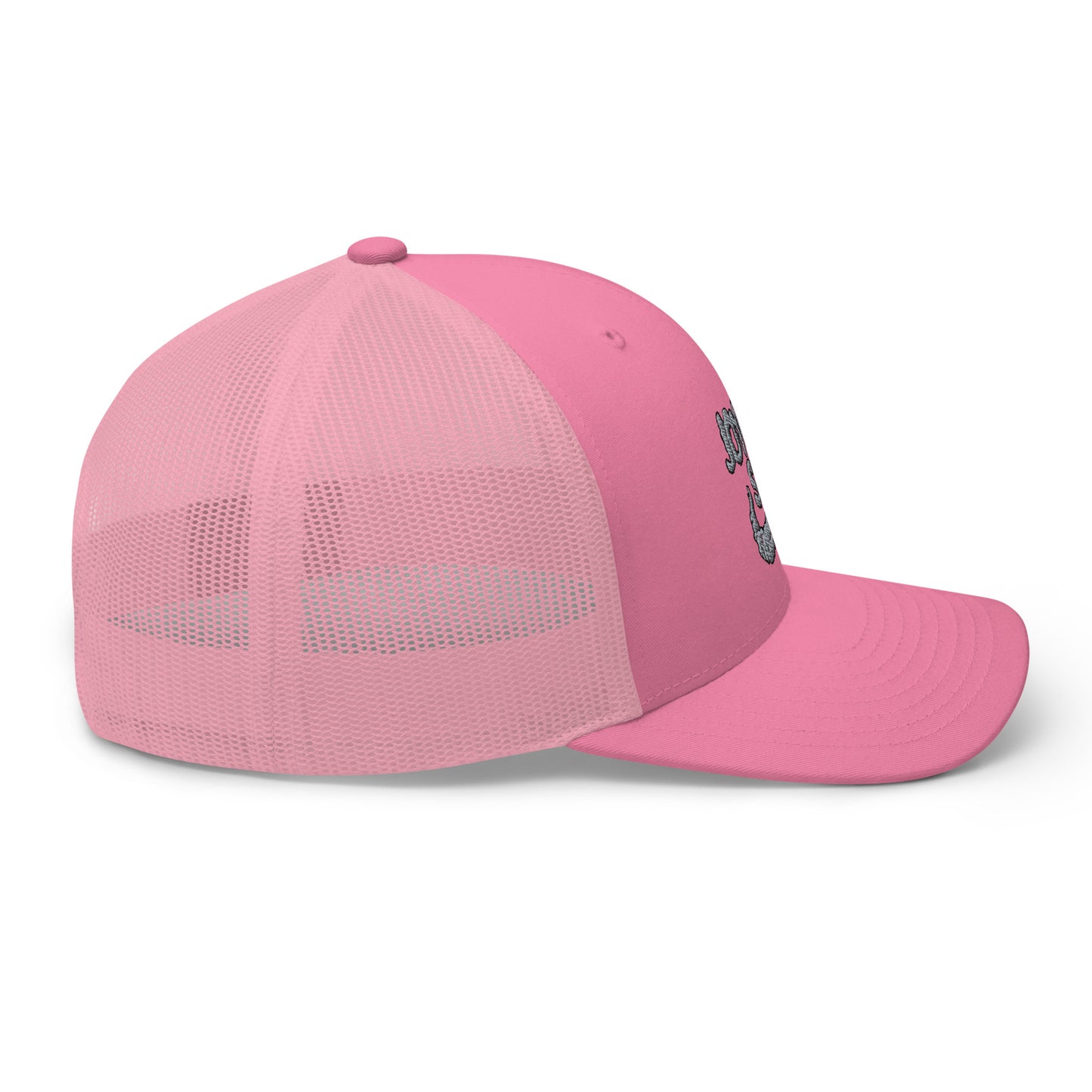 Joyous smoke trucker hat