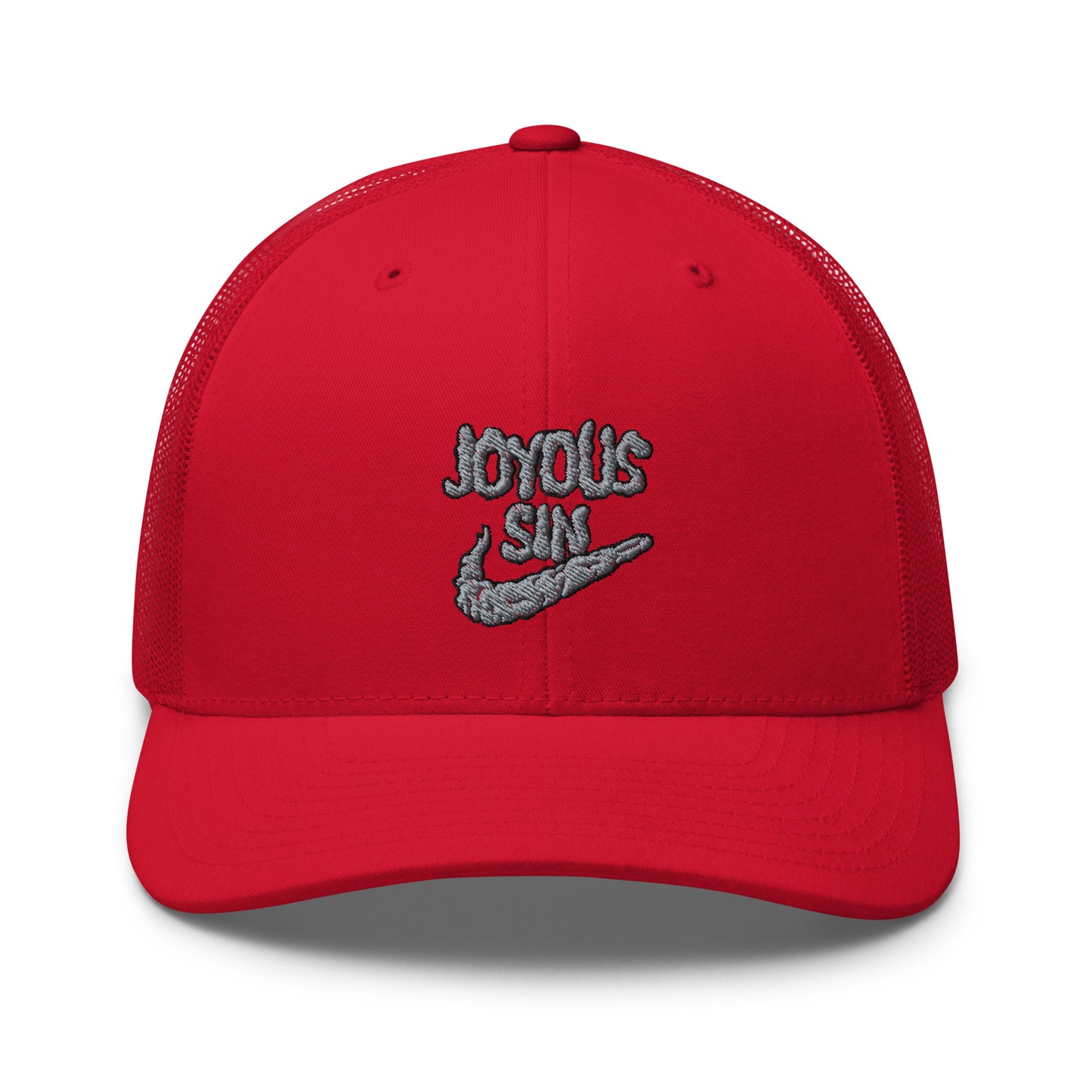 Joyous smoke trucker hat