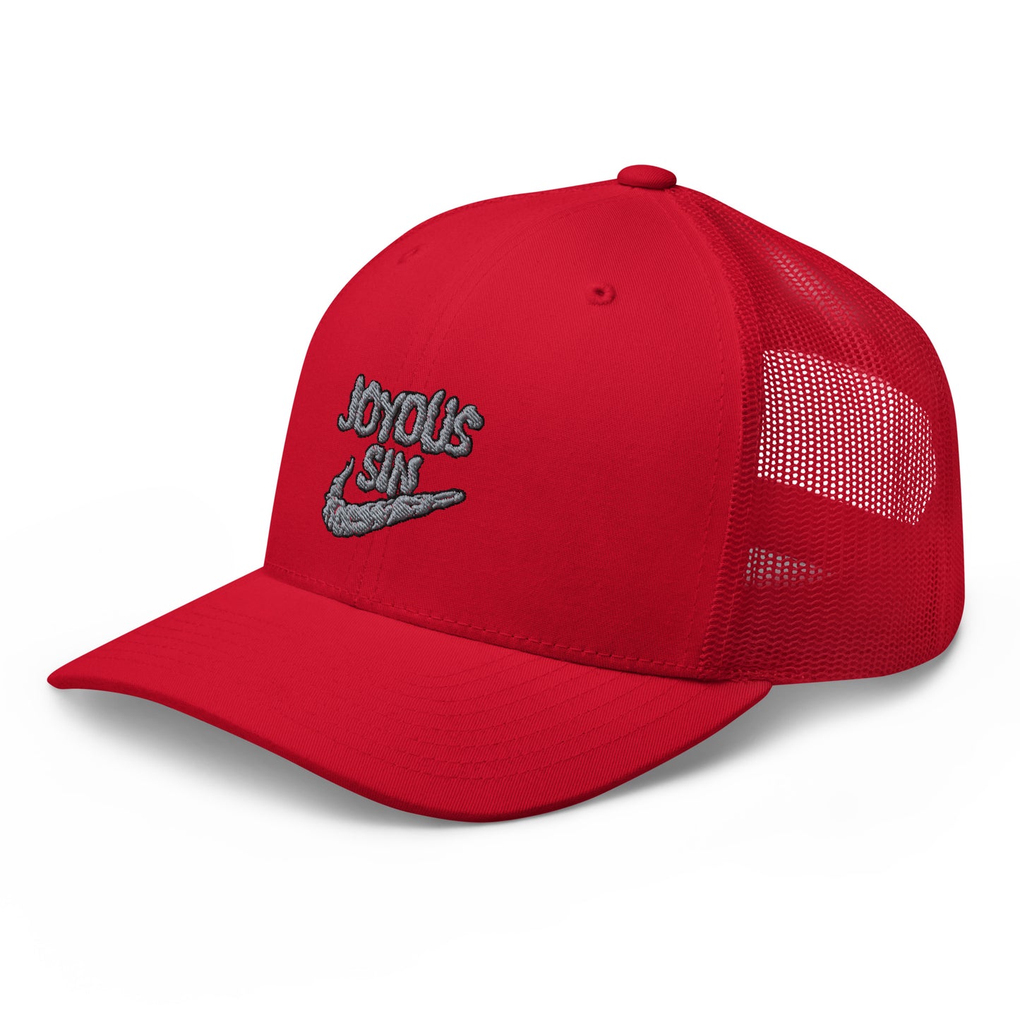 Joyous smoke trucker hat