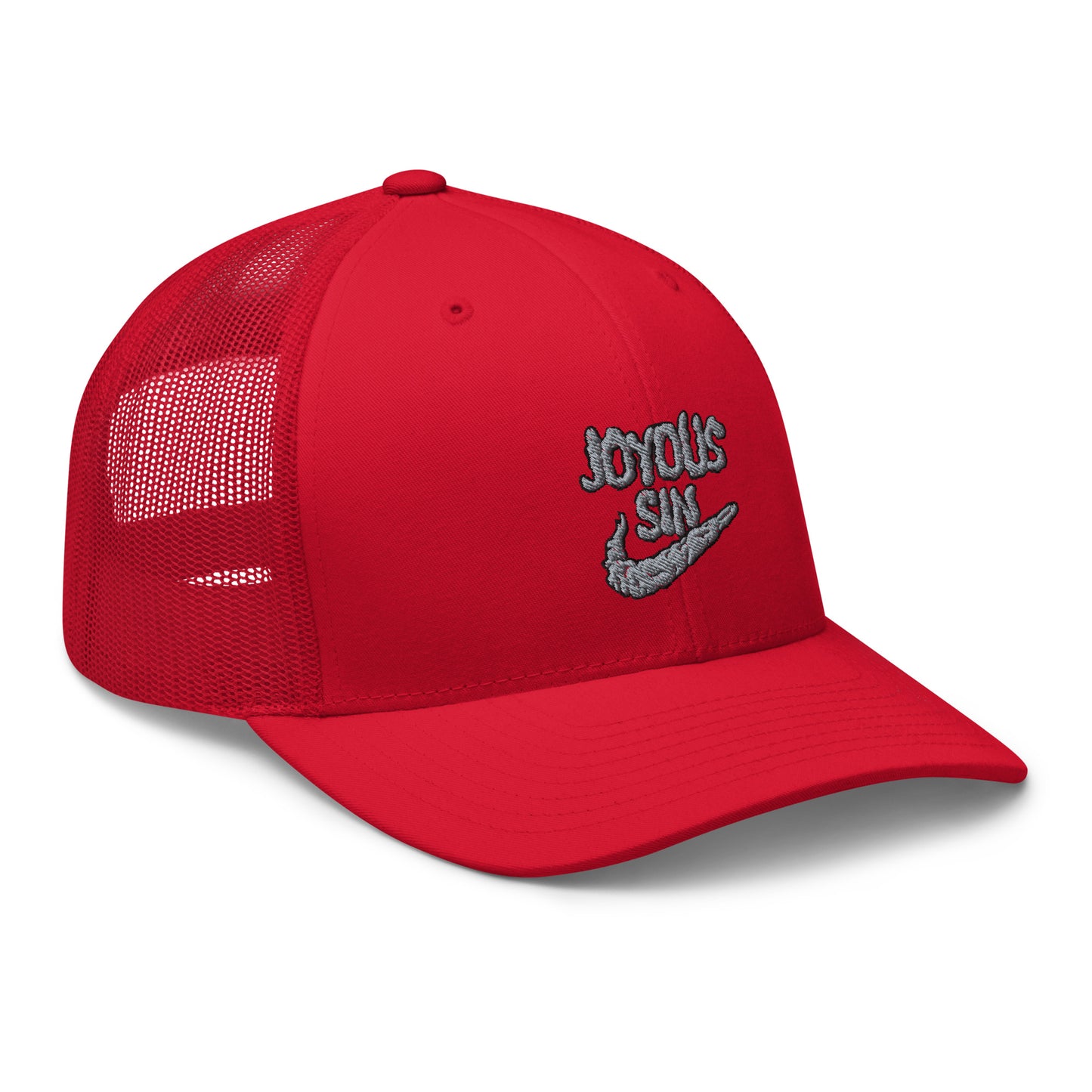 Joyous smoke trucker hat
