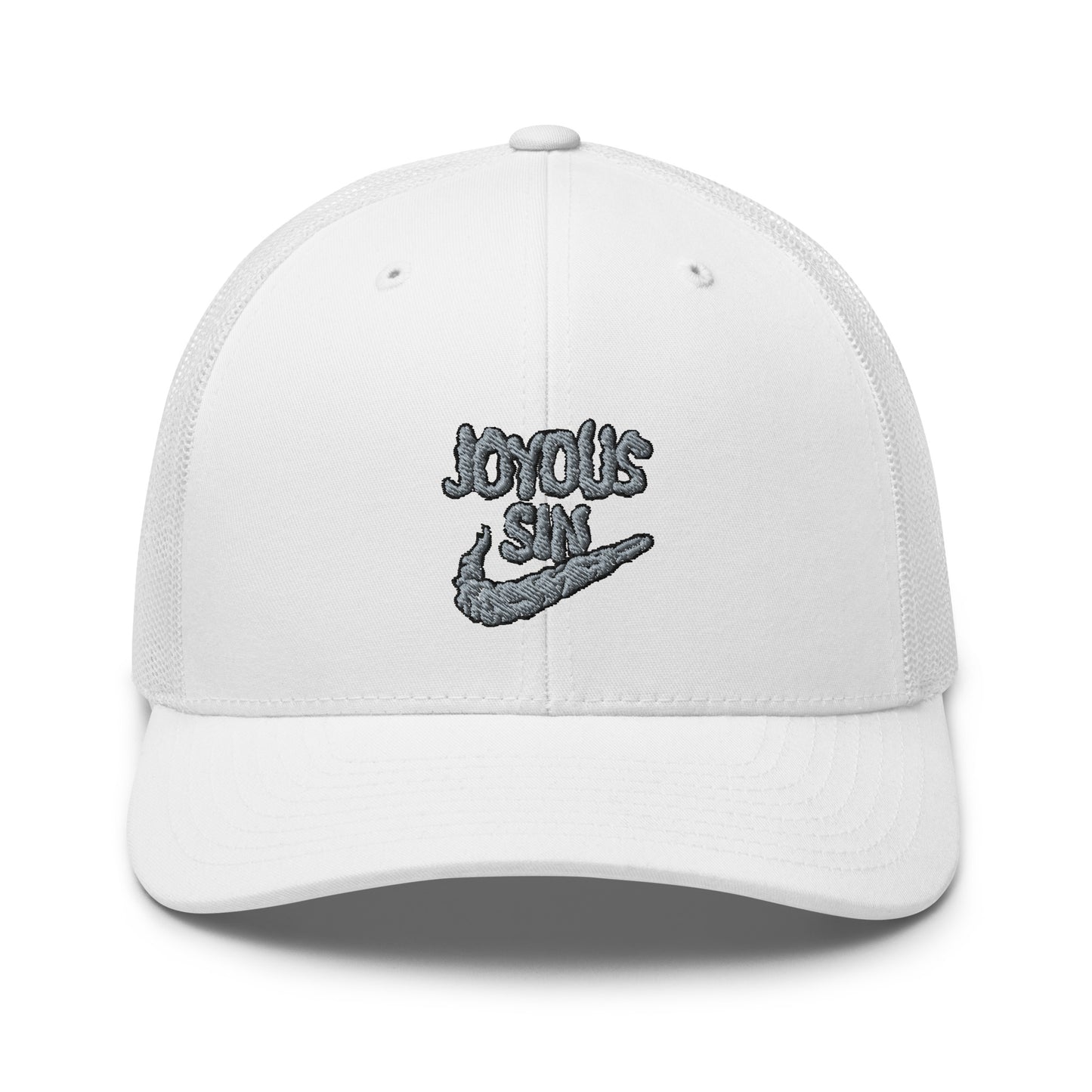 Joyous smoke trucker hat