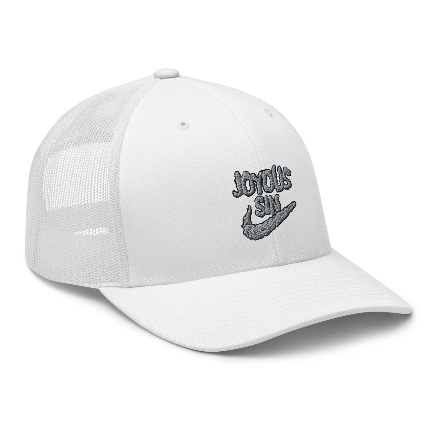 Joyous smoke trucker hat