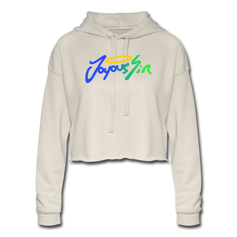 Women's Cropped Hoodie - dust