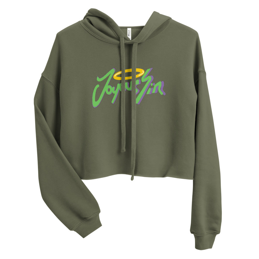 Joyous Sin Womens Crop Hoodie