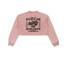 Load image into Gallery viewer, JS Rose Cropped Sweatshirt
