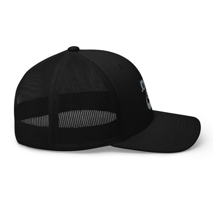 Joyous smoke trucker hat
