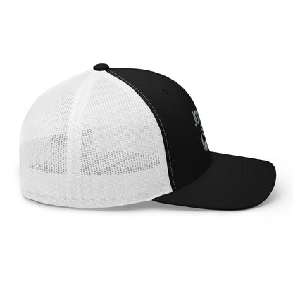 Joyous smoke trucker hat