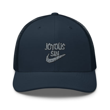 Joyous smoke trucker hat