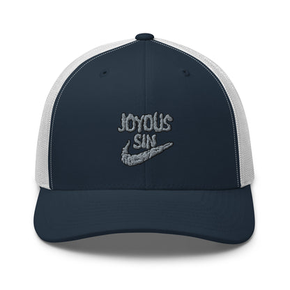 Joyous smoke trucker hat
