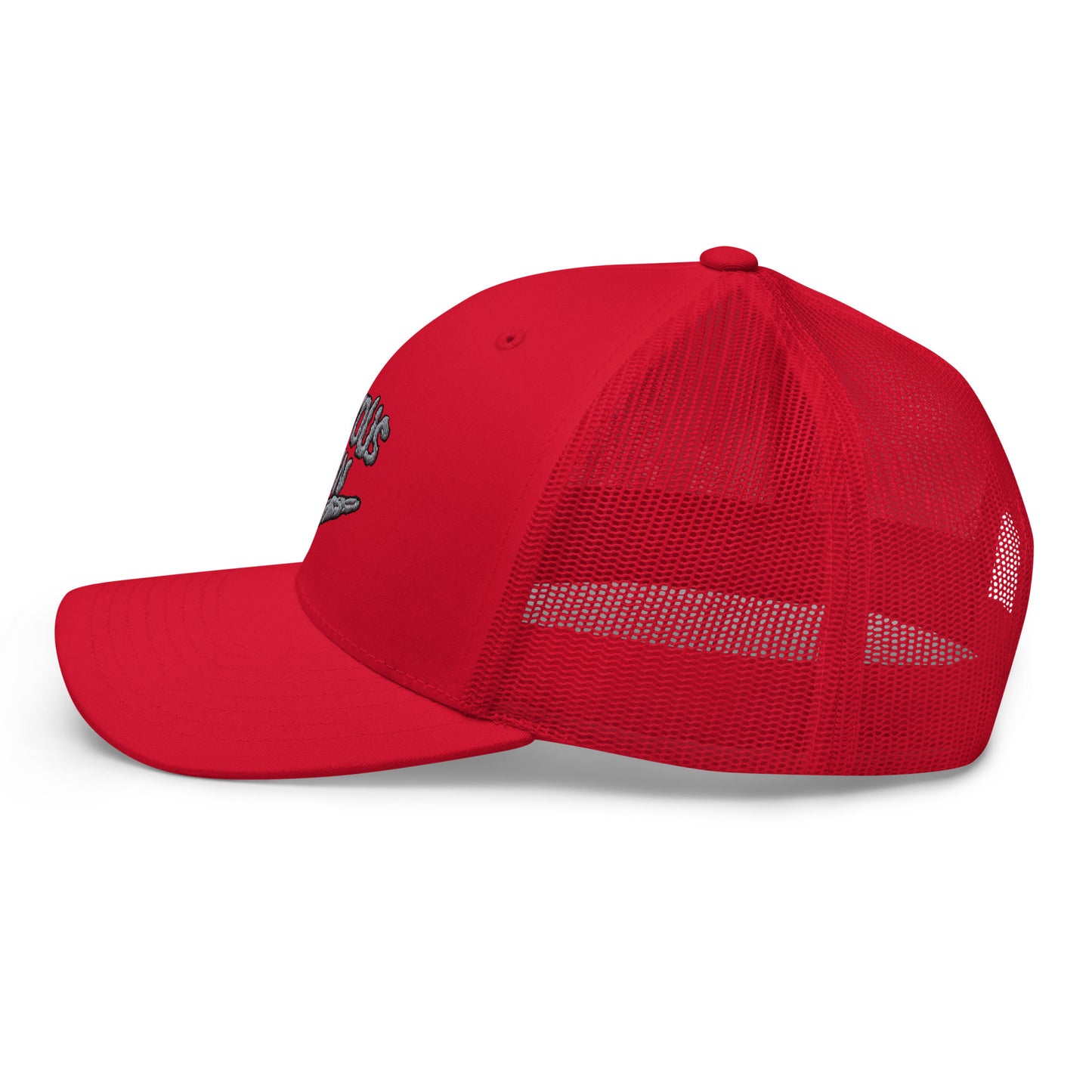 Joyous smoke trucker hat