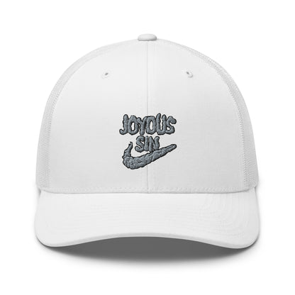Joyous smoke trucker hat