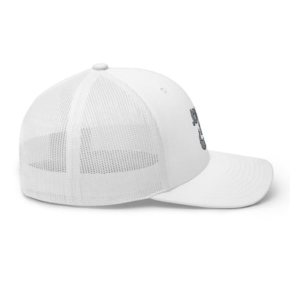 Joyous smoke trucker hat