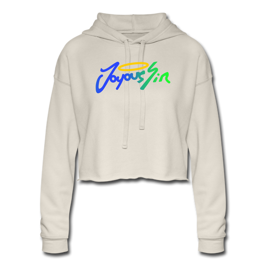 Women's Cropped Hoodie - dust